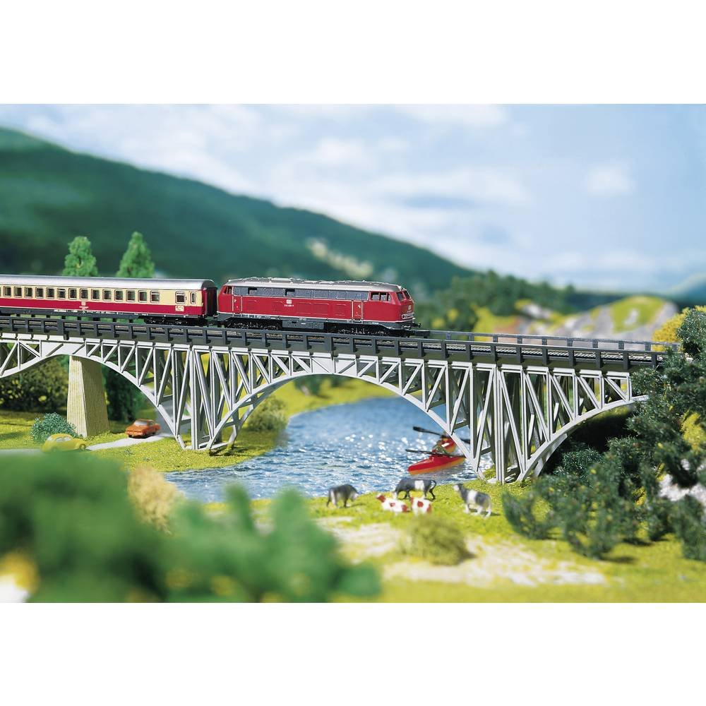 Faller 282915 Deck Arch Bridge x8 l Z Scale Building Kit, 8-5/8"
