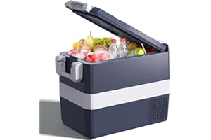 HCALORY 12 Volt Car Refrigerator 42QT(40L) Car Fridge Electric Cooler 12V/24V DC 110~240 Volt AC 12V Fridge Freezer 4℉~68℉ Portable Refrigerator for Camping,Truck,RV,Travel SUV Van Boat