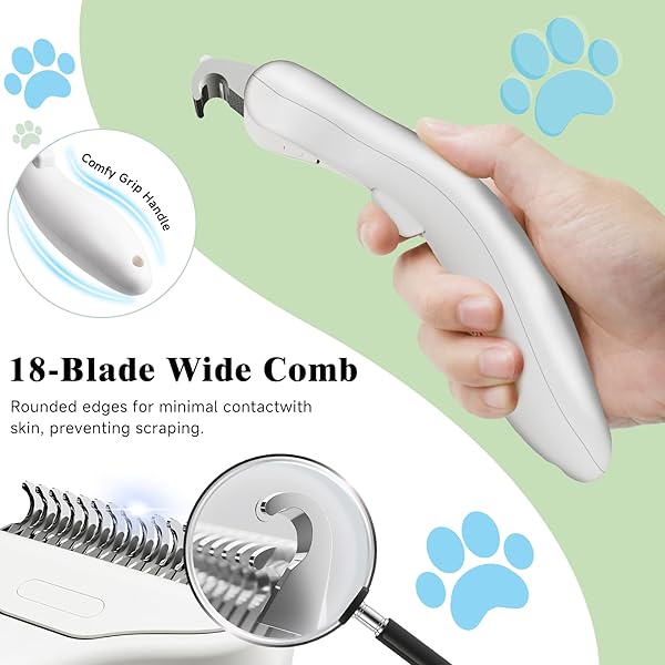3-IN-1 PET STEAM BRUSH SET FOR DOGS & CATS, GROOMING COMB WITH SPRAY, DEFUR TOOL, WATER-ASSISTED HAIR REMOVAL, SPRITZ BRUSH, MULTI-PURPOSE KIT, UNDERCOAT RAKE, DESHEDDING BRUSHES, DEMATTING BRUSH.