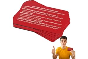 BOBKNOW 10Pcs Know Your Rights Card - U.S. Citizenship, Naturalization Test Study Guid Us Citizens, Constitutional Rights Cards, Tarjeta Roja Para Immigrantes, for Non-Citizens on How to Assert Rights