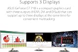 ASUS NVIDIA GeForce GT 710 Graphics Card PCIe 2.0 2GB DDR3 Passive Cooling view 2