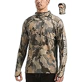 PIQIDIG Men's Sun Protection Hoodie Shirts UPF 50+ Long Sleeve Rash Guard Performance Athletic Running Hiking T-Shirt