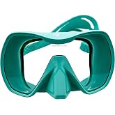 SCUBA Network Mako Single-Lens Scuba Diving Mask, Low Volume | Wide-Angle Tempered Glass Delivers an Uninterrupted View, Soft Silicone Skirt Seals Securely for Snorkeling &amp; Freediving