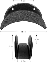 GARTOL Hose Hanger High Carbon Steel Wall Mount Garden Holder Black view 5