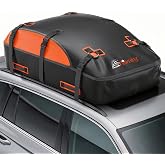 Asinking Car Rooftop Cargo Carrier Bag, 100% Waterproof Non-Rip 20 Cubic Feet Car Roof Bag for All Vehicles with/Without Rack, Includes Non-Slip Mat, Luggage Lock, 4 Door Hooks, Storage Bag