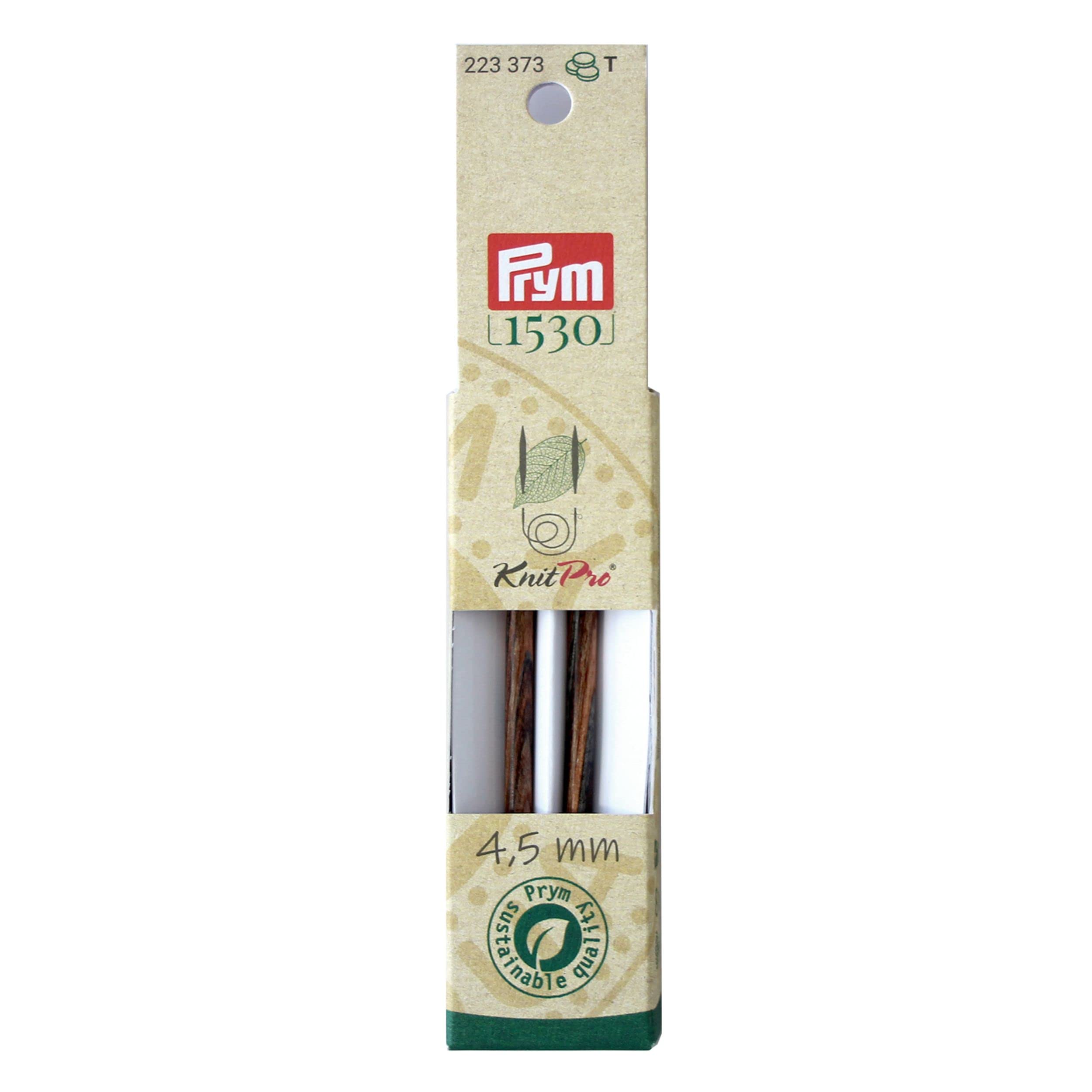 Prym 223353/Wood Knitting Needle Tip 2 x 1 x 10 cm Brown — image 1
