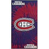 Northwest NHL Montreal Canadiens Psychedelic Beach Towel, Soft & Absorbent Pool Towel, Quick Dry, 30 x 60 inches