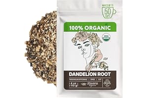 ZHIVANA ORGANICS Dandelion Root Organic - Dandelion Tea - Diente de Leon Organico – Natural Cleansing, Gut Flora, Digestion, Liver, Skin – 4 oz