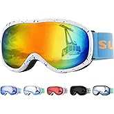 Supertrip Kids Ski Goggles, Anti-Fog Snow Snowboard Goggles for Kids Boys Grils Youth Age 5-15