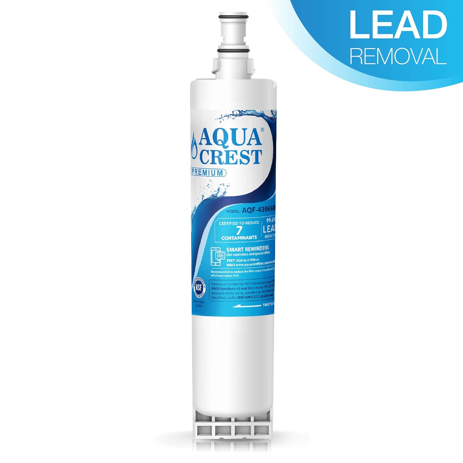 AQUACREST 4396508 NSF 53&42 Filtros de agua para frigorífico ...