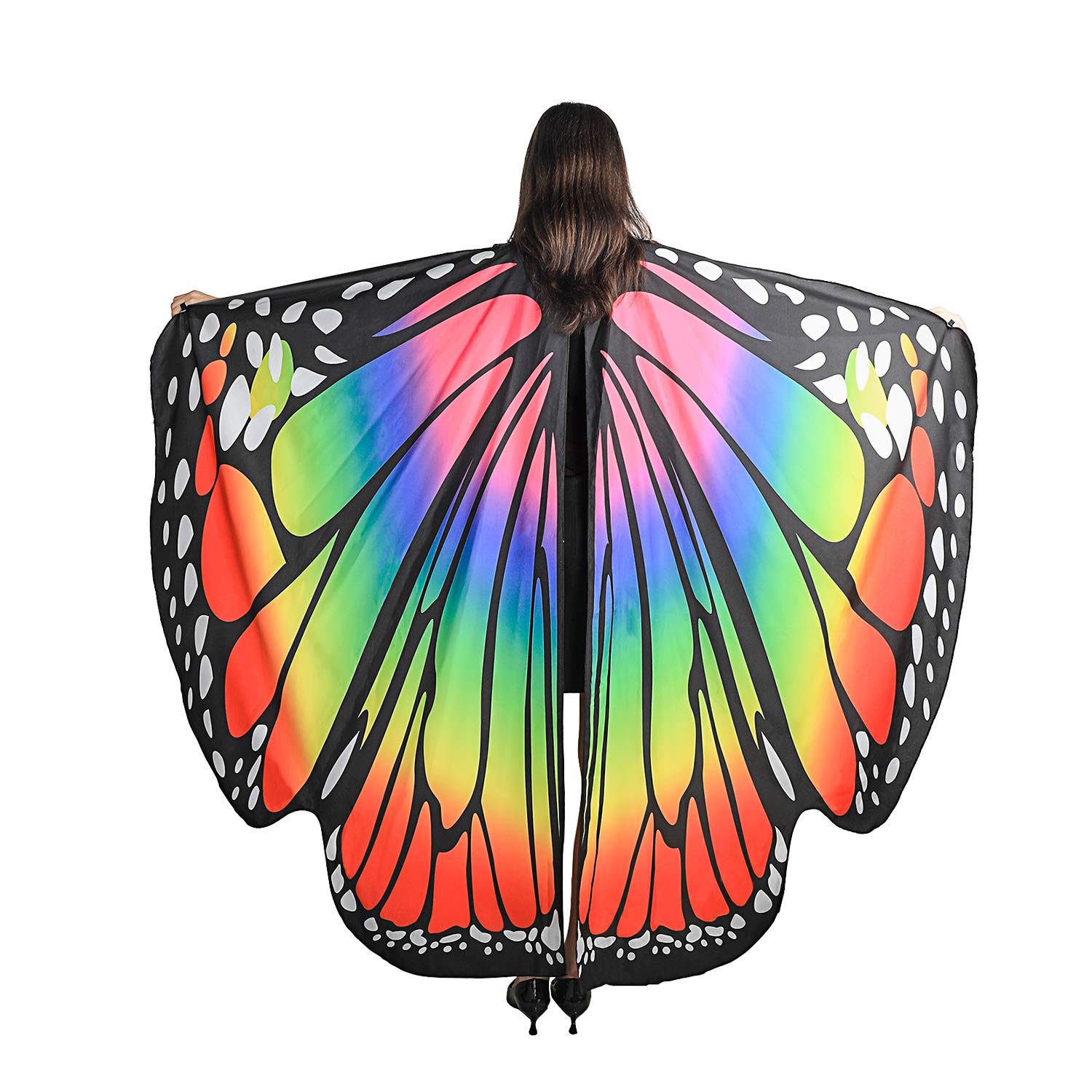 SIPU Butterfly Wings for Women, Monarch Soft Butterfly Fabric Shawl