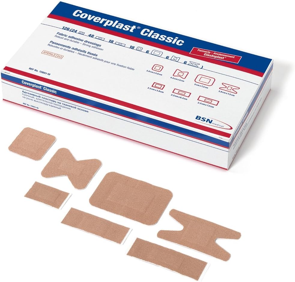 Coverplast Classic Assorted Fabric Plasters - Pack of 126