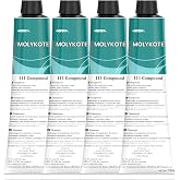 4pcs Molykote 111 Compound Valve Lubricant and Sealant 150g 5.3oz, Silicone Grease for O-Rings, Plug Valves, Seal &amp; Protect Rubber &amp; Plastic Components, Water Resistant, Low Volatility