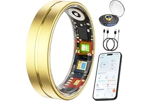 VIVIYO Smart Ring Health &amp; Fitness Tracker for Men and Women, Sleep and Activity Tracking, HRV and Stress, Heart Rate and SPO₂, Women Health Support, 120+ Sports Modes (Matte Gold, 7)4.7 out of 5 stars 521 offer from $39.99