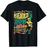 Jimi Hendrix 1967 London Concert Vintage Band T-Shirt