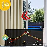 Deconovo Room Darkening Curtains Beige 2 Panels 42 x 95 Eyelet Ring Top view 4