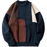 Laixton Mens Oversized Sweater Unisex Long Sleeve Cable Knit Sweaters Aesthetic Streetwear Casual Sweater Jumper Tops