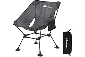 MOON LENCE Portable Camping Chair, Backpacking Chair, Ultralight & Compact, 400 lbs Capacity, for Outdoor Camp, Travel, Beach, Picnic, Hiking