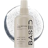 BASED Curl Refresh Spray - Instantly Revive & Define Curls Without Buildup - Lightweight Hydrating Formula with Bamboo & Hibiscus Extract - Non-Toxic, Paraben Free (6.8 fl oz, Pack of 1)