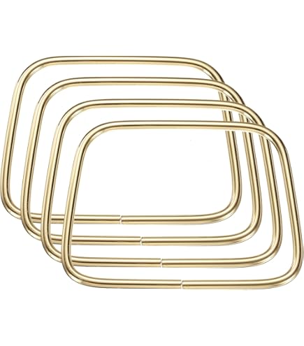 PH PandaHall 6pcs Purse Handles - Light Gold Metal Replacement Handles 3.7x2.4 Inch For Bag Making