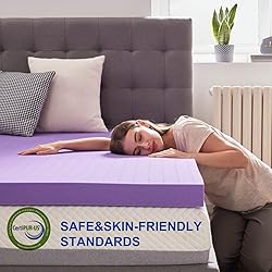 SINWEEK 3 Inch Gel Memory Foam Mattress Topper