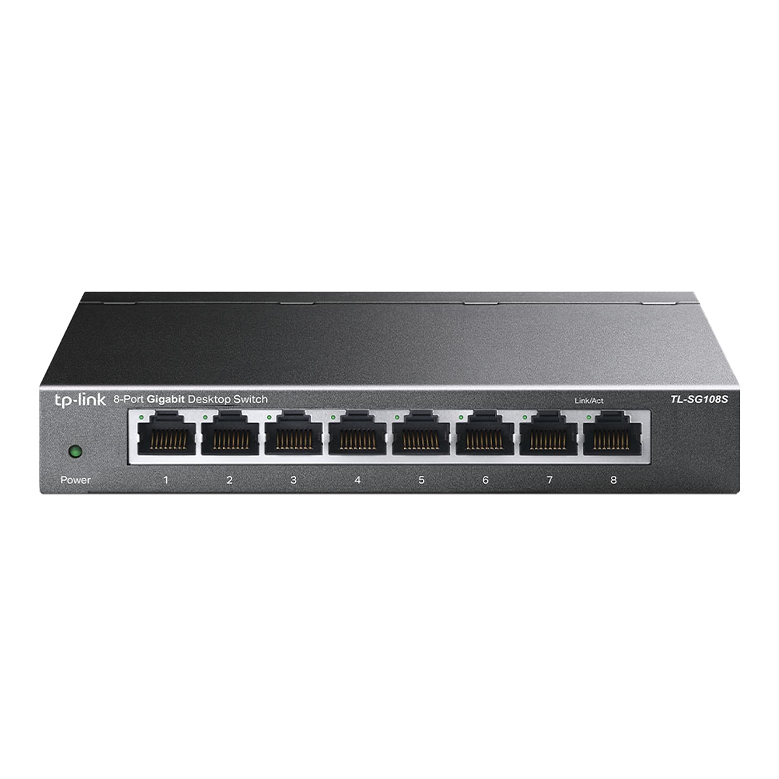 TP-LINK TL-SG108S network switch Unmanaged L2 Gigabit Ethernet (10/100/1000) Black