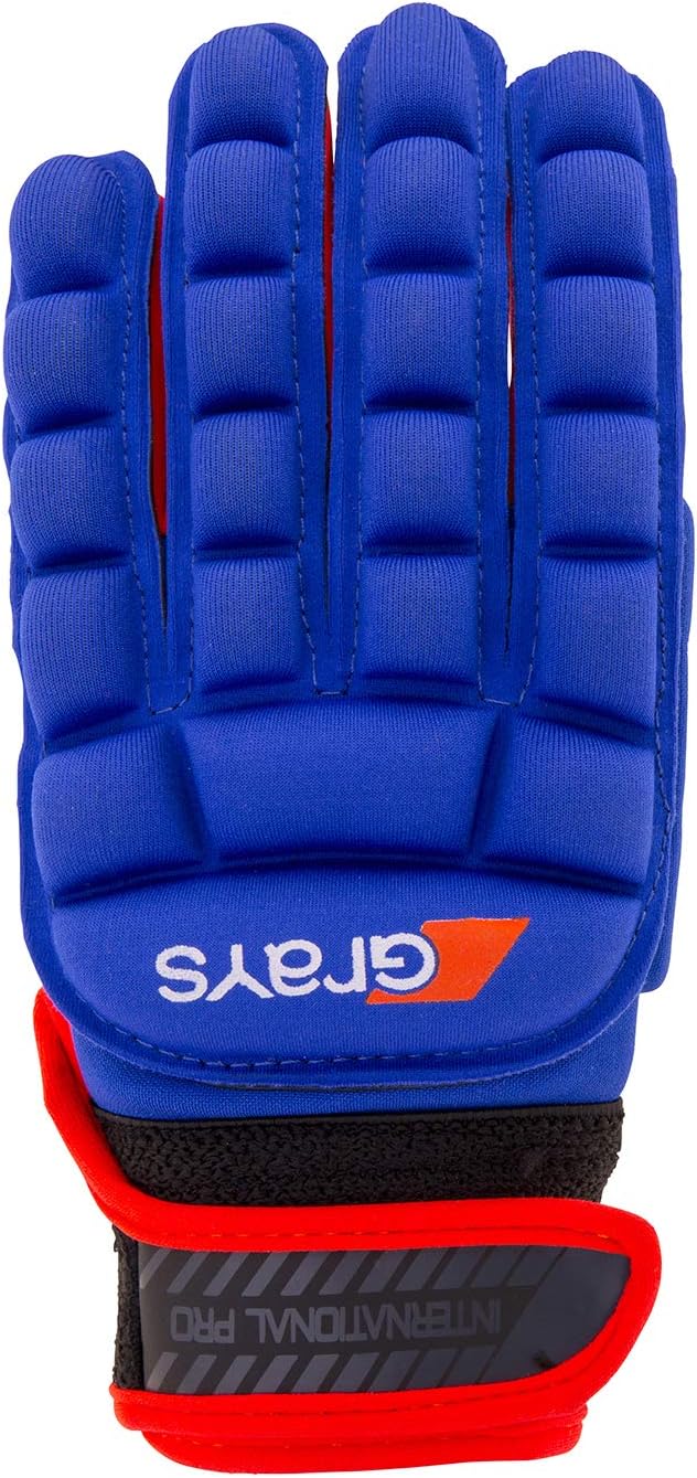 TITLE GRAYS INTERNATIONAL PRO GLOVE - LEFT HAND - BLUE/FLUORO RED
