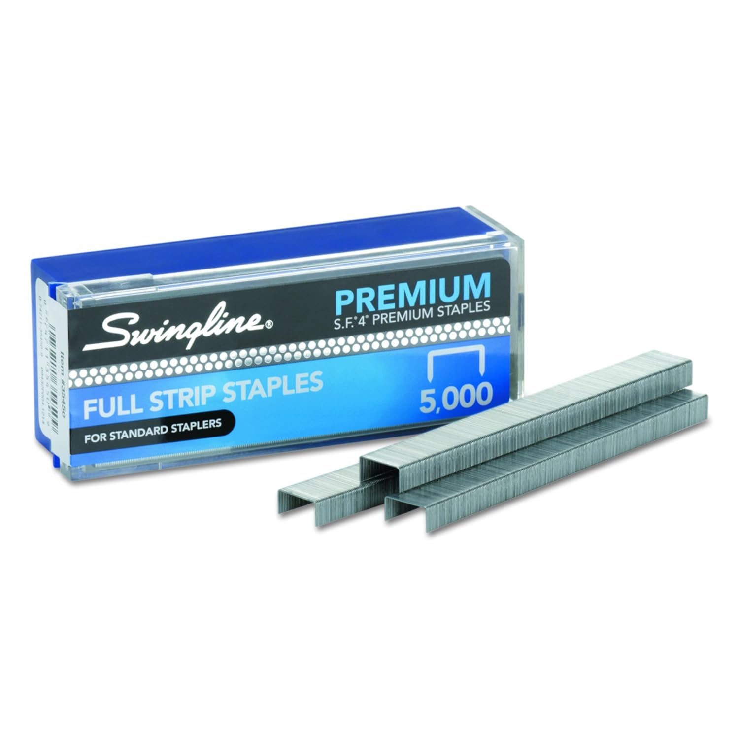 Swingline Staples, Premium, S.F. 4, 0.25", 210 per Strip, 5,000 per Box