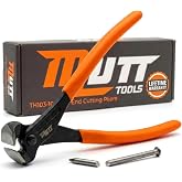 Mutt Tools 8" End Cutting Pliers Nail Puller Pliers for Wire and Staples | 8 Inch, End Cutters, Nail Puller, Flush Cut, Hardened Steel