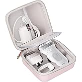 FBLFOBELI EVA Hard Case Compatible with Braun Silk-épil 7 SE7-041/SE7-141/Silk-épil 5 5-620/5 SE5-230/Silk-épil 9 9-890/9 9-880/9 9-720 Epilator Facial Hair Removal (Rose Gold)