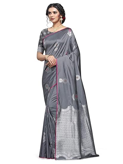 Shiv Textiles Silk Saree with Blouse Piece