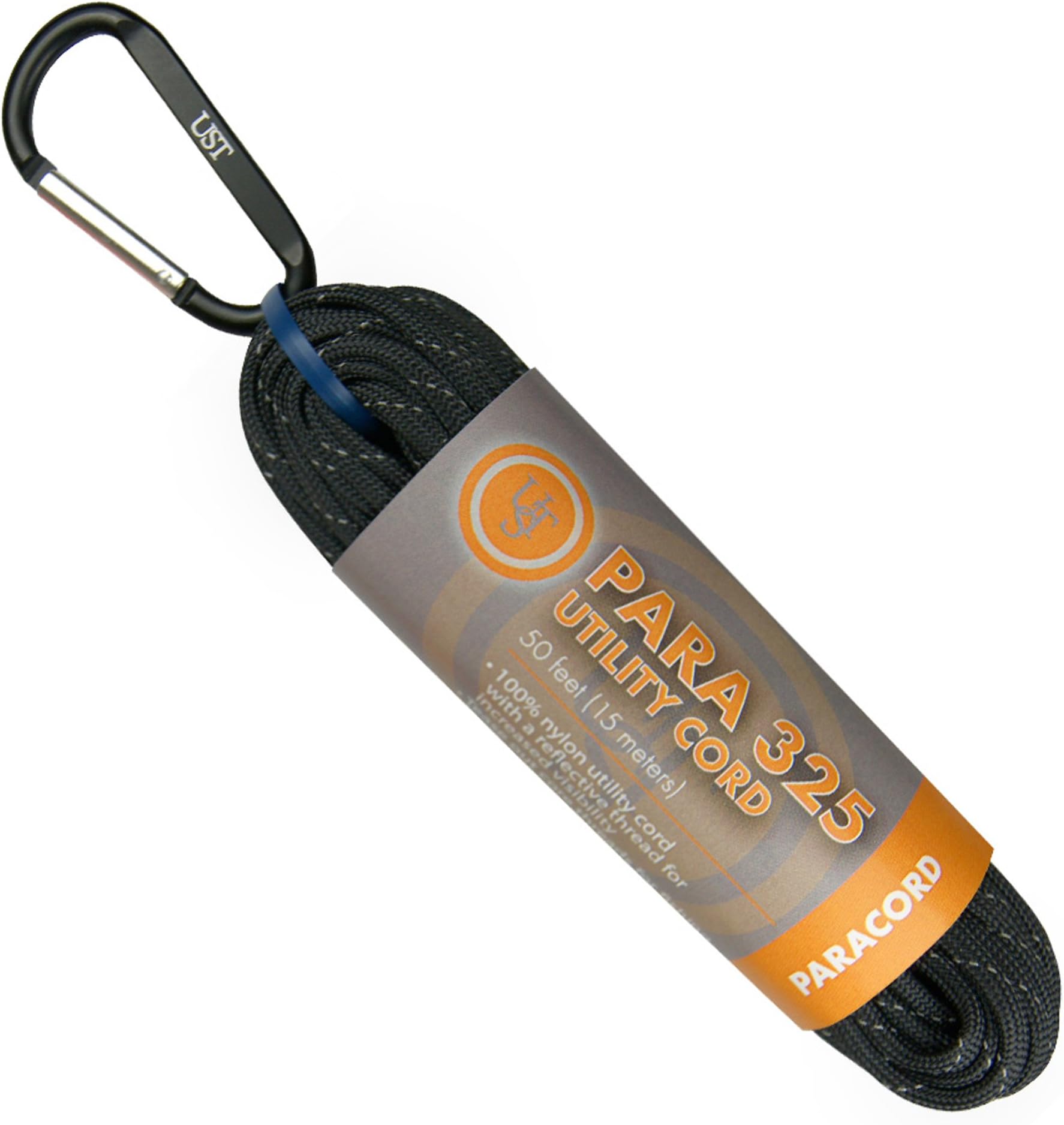 Ultimate Survival Technologies Paracord 325 50-ft Hank Black Nylon Utility Cord