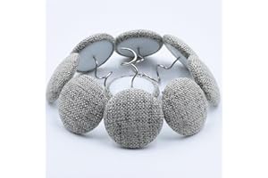 MIOULE Upholstery Tacks Twist Pins for slipcovers，Headliner Pins - Bed Skirt Pins Or Holders - Pins to Hold Bedskirt in Place for Furniture Pins (12PCS Grey Yellow)