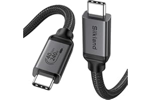 Silkland USB 4 Cable [USB-IF Certified] for Thunderbolt 4 Cable 3.3FT, 40Gbps Data Sync, 8K/5K@60Hz, 240W, USB C Thunderbolt 