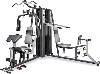 Marcy Gs99 Double Station De Musculation Multifonctions Appareil De Musculation Avec Pls De 20 Exercices Pour 2 Prsonnes Double Colonne De Poids Gymnase A Domicile Complet Amazon Fr Sports Et Loisirs