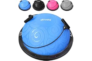 Ativafit Balance Ball Half Exercise Ball Balance Trainer Inflatable Yoga Ball for Home Gym Workouts Core Strength Fitness Hal
