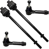 Detroit Axle - Complete Front Driver & Passenger Side Inner And Outer Tie Rods Replacement For Cadillac Escalade ESV EXT Chev