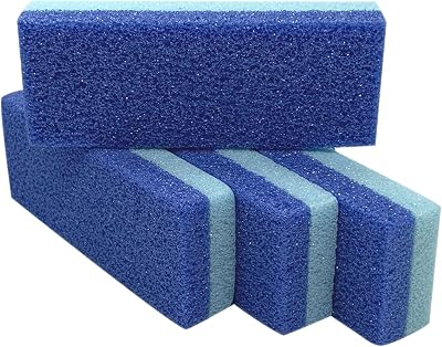 MARYTON Foot Pumice Stone Callus Remover Pack of 4 Blue for Smooth Feet