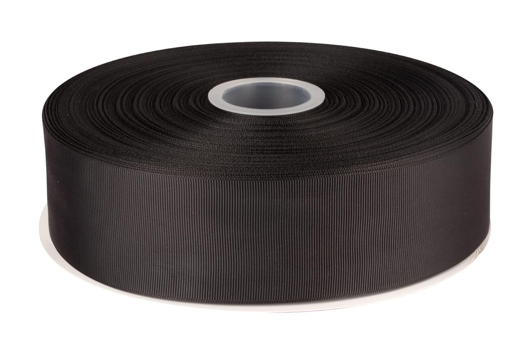 Fondersy 50mmX 91M Solid Grosgrain Ribbon for Gift Wrapping Parties, Wedding Decoration, Crafts Sewing(Black)