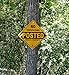 Minuteman Signs | Aluminum No Trespassing Posted Diamond Shaped Signs 4 Pack (Yellow)