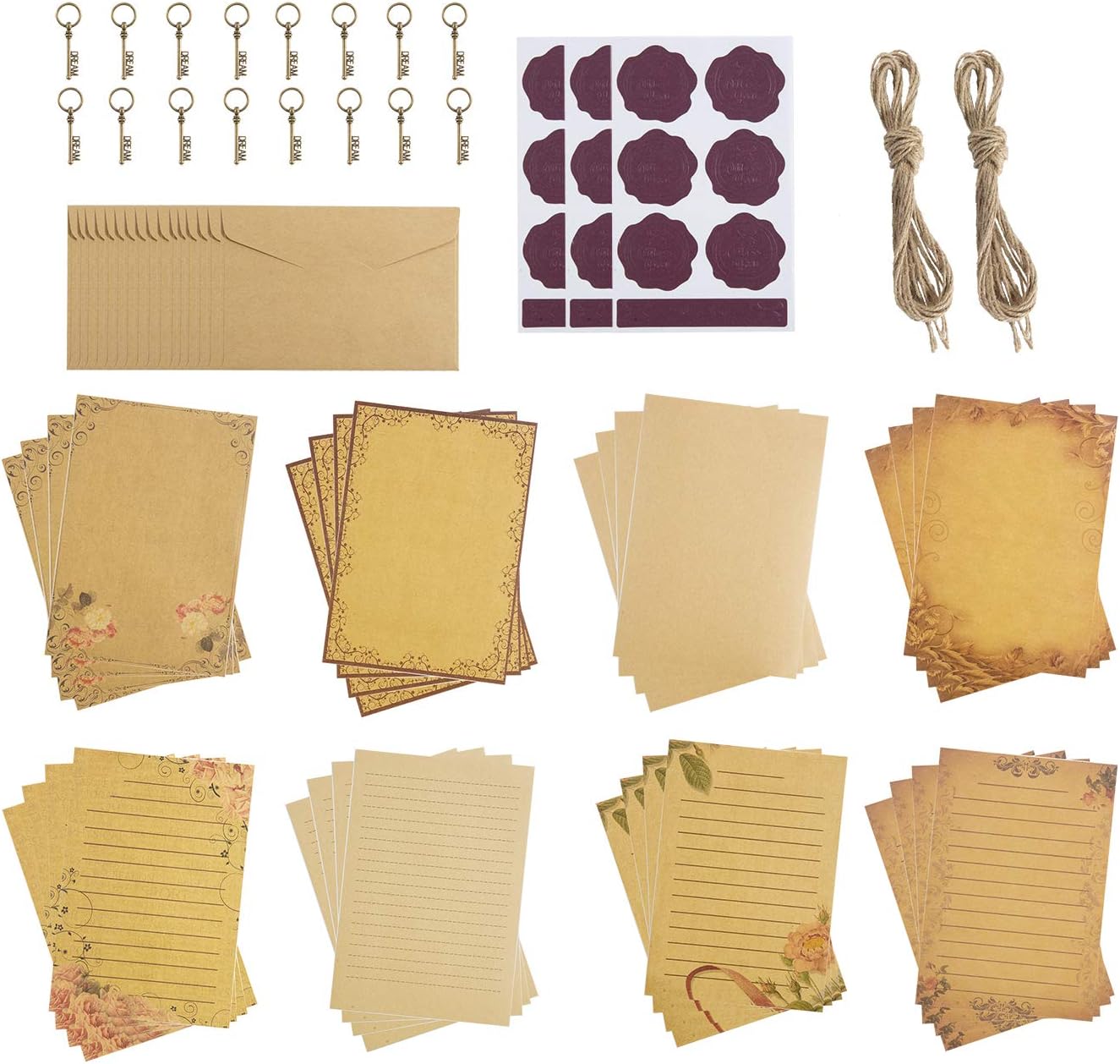 Letter writing paper and envelopes image
