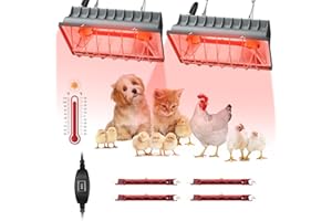 EVJEAL Chicken Coop Heat Lamp for Dog Kennel, Cat Bed, Reptiles & Incubators - 250W Adjustable Heat Lamp with 2 Heat Settings for Poultry, Livestock, and Pets