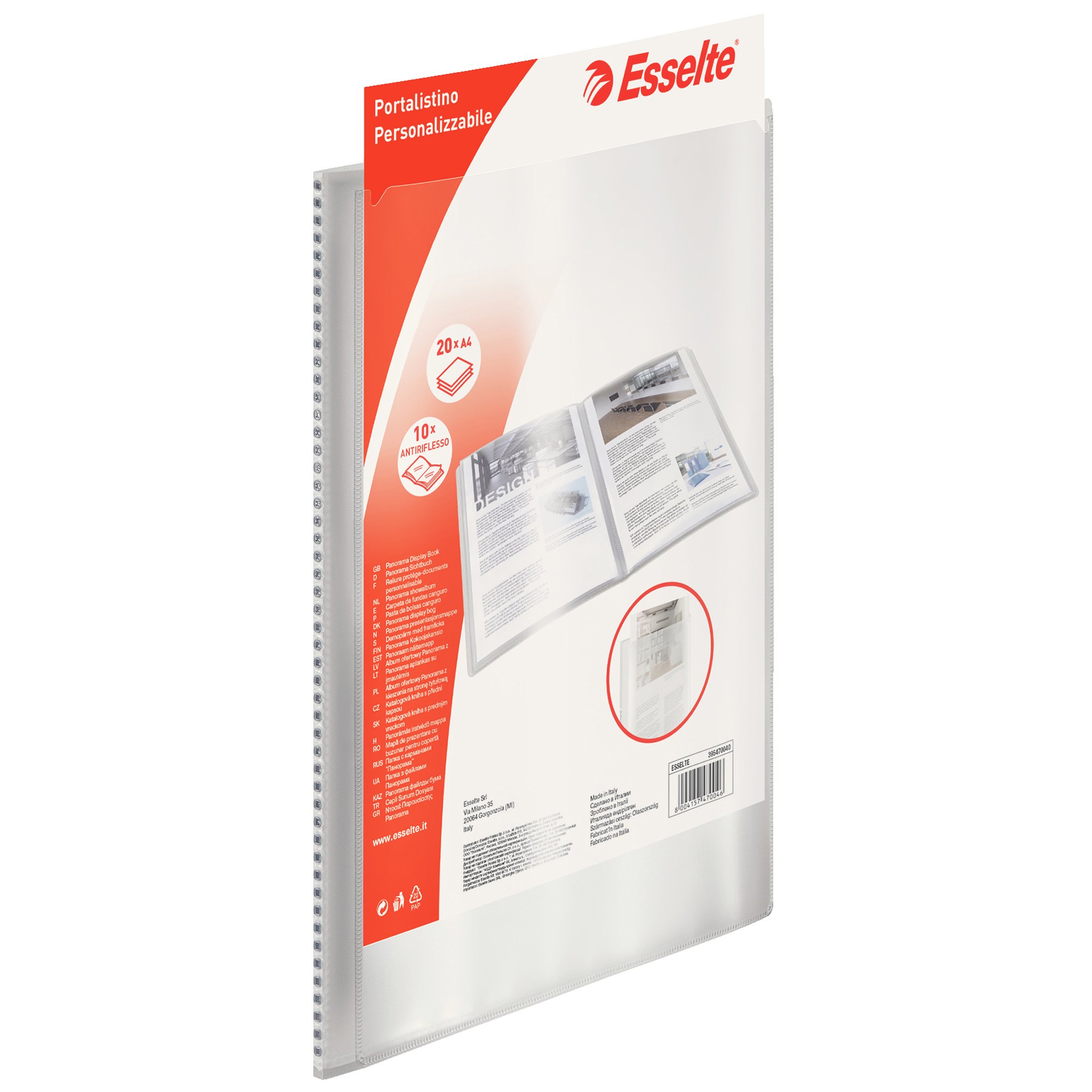 Esselte 395478040 PORTALISTINO, Transparent