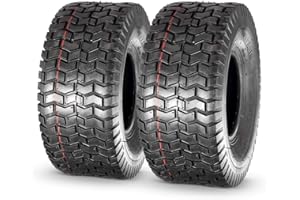 MaxAuto 15x6.00-6nhs Lawn Mower Tires 15x6x6 Lawn Tractor Tire 15x6-6 Turf Tires, 4 Ply Tubeless Tire, 570 lbs Capacity, Set of 2