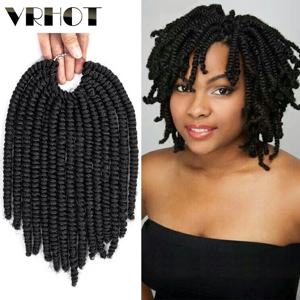 Buy Vrhot 8 Inch 6packs Afro Kinky Twist Crochet Hair Small Havana
