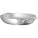 Mauviel 30CM CAST SS HDL M'cook Oval pan, 30" x 20", Stainless Steel