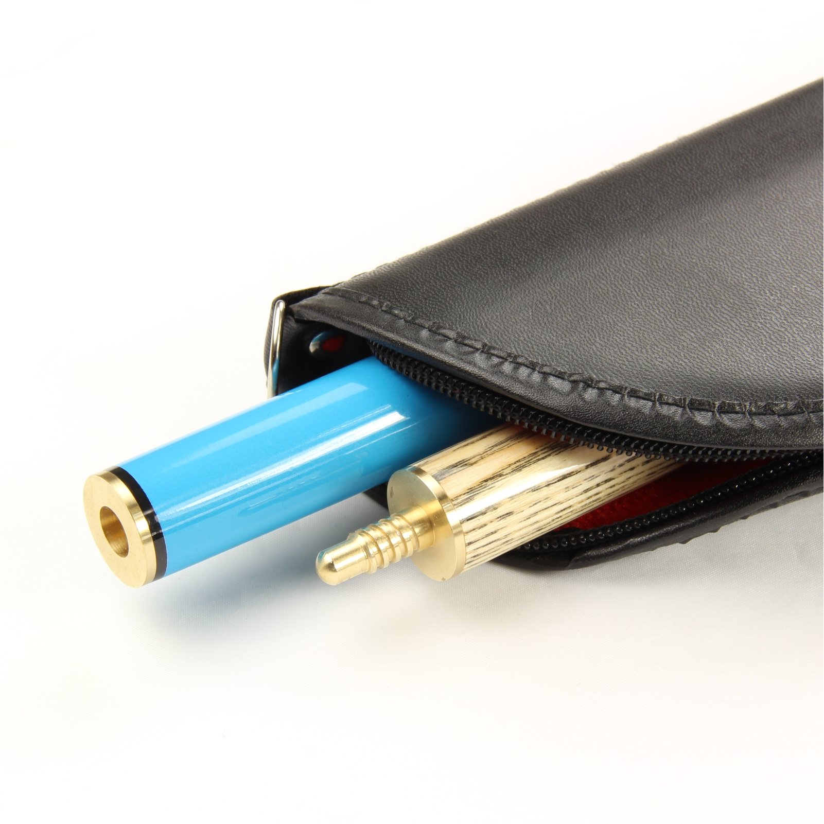 Jonny 8 Ball 48 Inch NEON BLUE TRIAD 3 Section Pool Snooker Cue & SOFT CASE