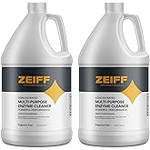 Zeiff Pro-Grade Multi-Purpose Probiotic Enzyme Cleaner - Powerful Cleaning & Odor Eliminating Formula For Professional & Home Surfaces - 1 Gallon - Fragrance Free, 2 Pack