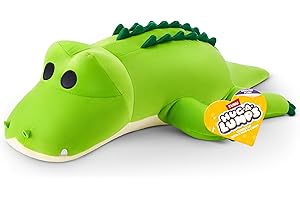 Hug-A-Lumps Crocodile(Rocky) Weighted Plush 3.3 Lbs, Cuddly, Squishy, Comfort Plush, Anti-Stress by ZURU