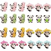 160 Pcs Slime Charms Bulk DIY Craft Making Kit, Panda Mixed Flat Back Mixed Resin Charms for Crafts